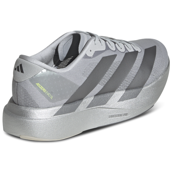 adidas Adizero Evo SL - Men's - Metallic Silver/Metallic Silver/Metallic Iron - Image 3