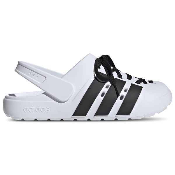 adidas adilette 2.0 Clogs - Men's - White/Black