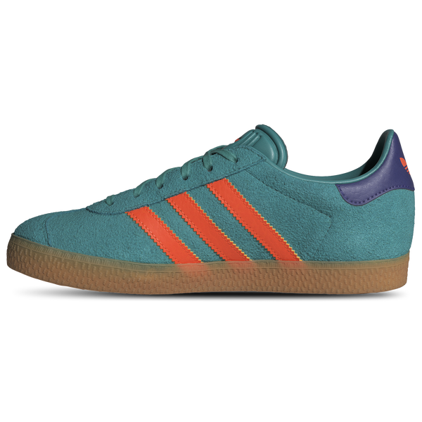 adidas Originals Gazelle - Boys' Grade School - Pure Teal/Impact Orange - Image 2