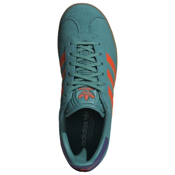 adidas Originals Gazelle - Boys' Grade School - Pure Teal/Impact Orange - Image 4