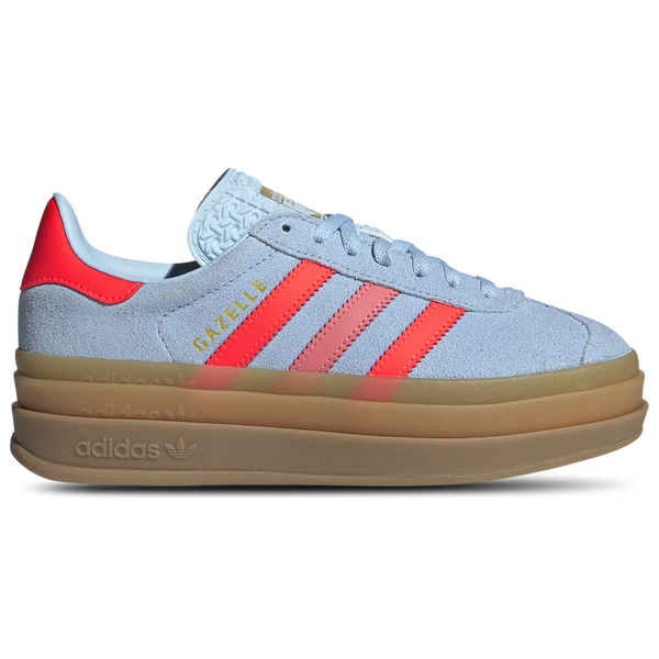 adidas Originals Gazelle Bold - Girls' Grade School - Clear Sky/Solar/Metallic Gold