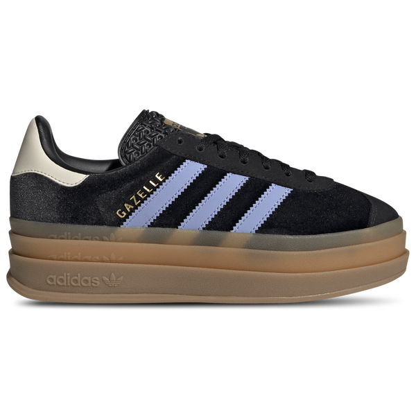 adidas Gazelle Bold J - Girls' Grade School - Black/Blue Spark/Wonder White
