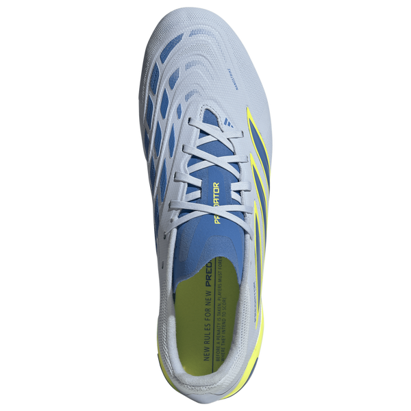 adidas Predator League FG - Men's - Crystal Sky/Ray Blue/Team Solar Yellow - Image 4