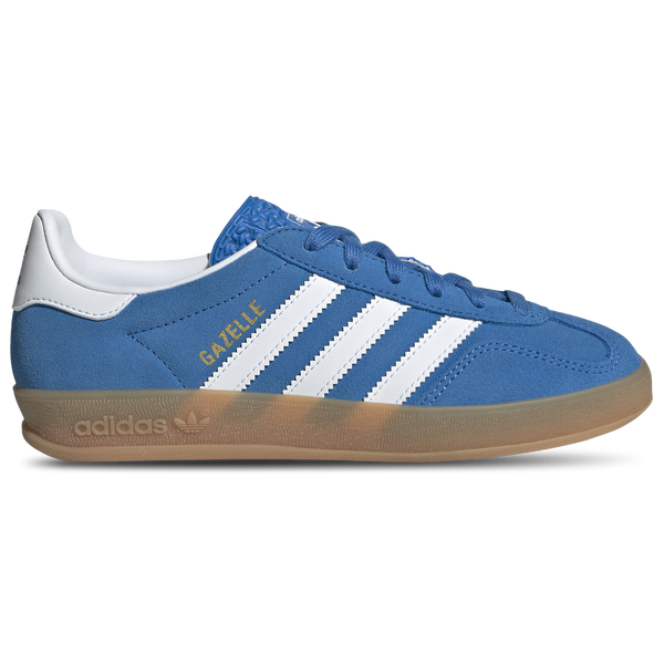 adidas Originals Gazelle Indoor - Boys' Grade School - Blue/Brown/White