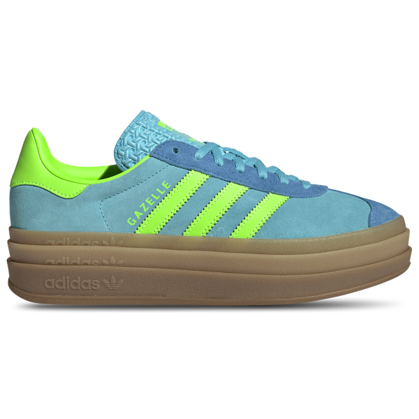 adidas Originals Gazelle Bold - Women's - Blue/Solar Green