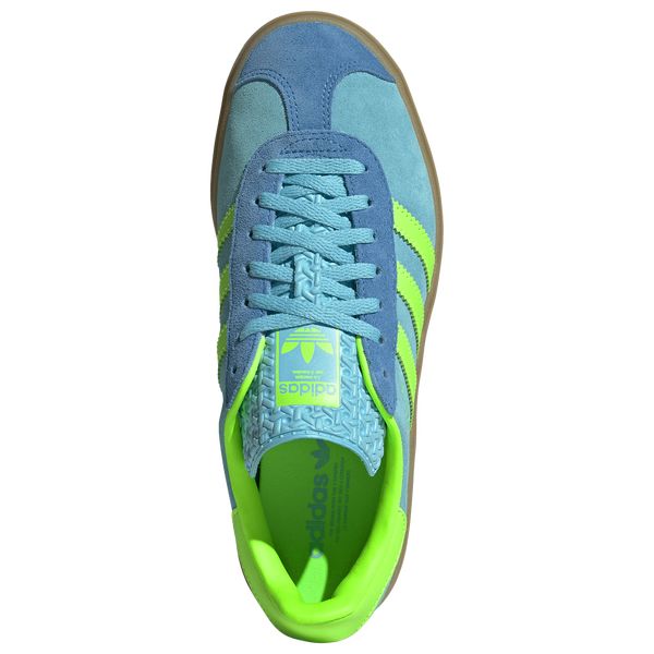 adidas Originals Gazelle Bold - Women's - Blue/Solar Green - Image 4