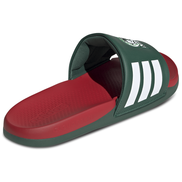 adidas Mexico adilette Comfort World Cup '26 - Men's - Green/White - Image 3