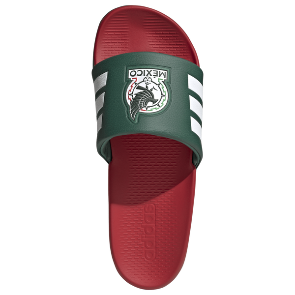 adidas Mexico adilette Comfort World Cup '26 - Men's - Green/White - Image 4