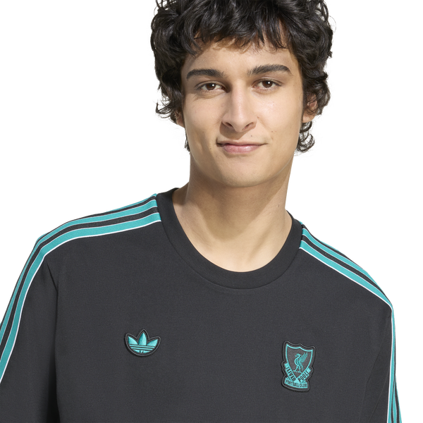 adidas Liverpool FC Icon T-Shirt - Men's - Black - Image 3