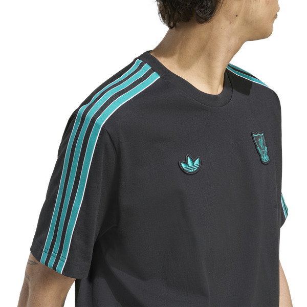 adidas Liverpool FC Icon T-Shirt - Men's - Black - Image 4