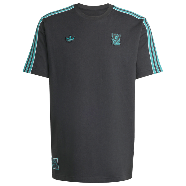 adidas Liverpool FC Icon T-Shirt - Men's - Black - Image 8
