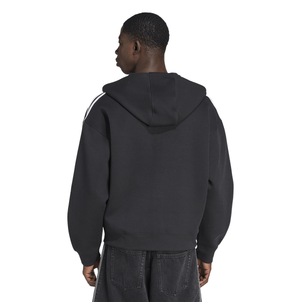 adidas Originals Adicolor Oversize Full-Zip Hoodie - Men's - Black - Image 2