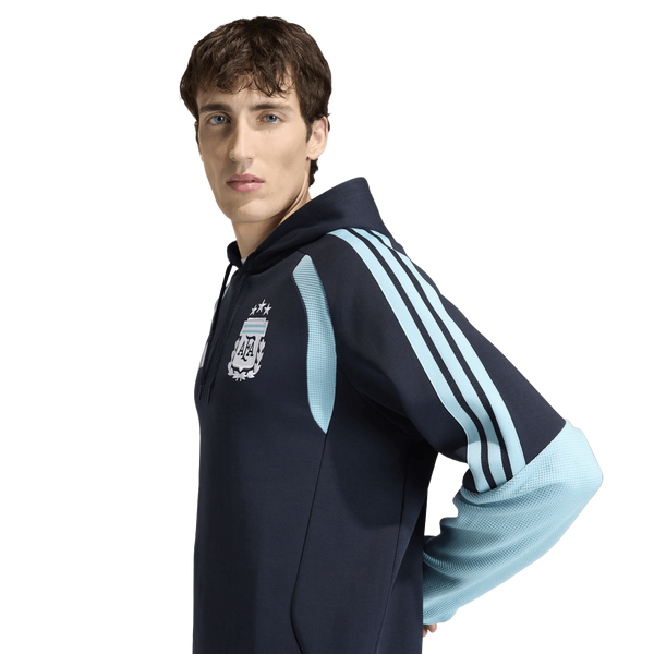 adidas Argentina 26 Tiro Sweat Hoodie - Men's - Night Navy - Image 6