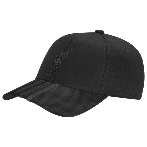 adidas Liverpool FC Baseball Cap - Adult - Black/Black
