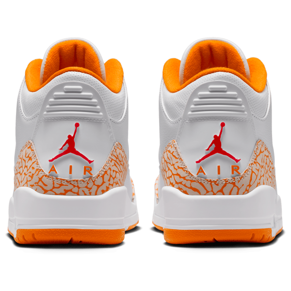 Jordan Air Jordan Retro 3 - Women's - White/Orange - Image 3