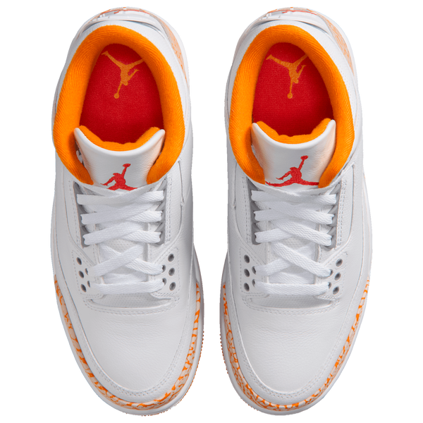 Jordan Air Jordan Retro 3 - Women's - White/Orange - Image 4