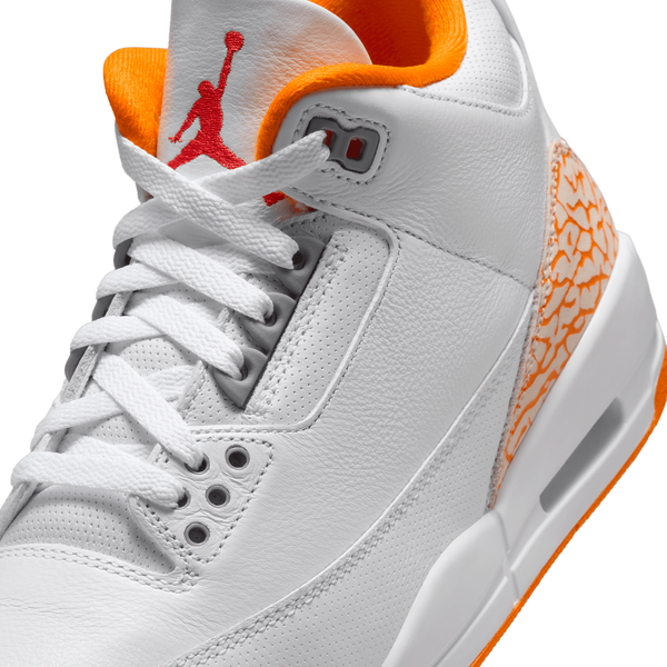 Jordan Air Jordan Retro 3 - Women's - White/Orange - Image 7