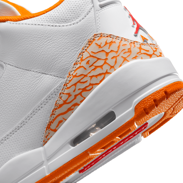Jordan Air Jordan Retro 3 - Women's - White/Orange - Image 8