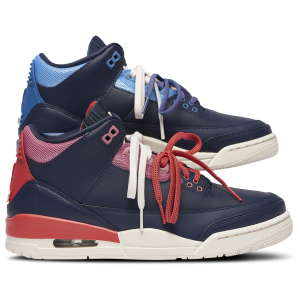 Jordan Air Jordan Retro 3 - Women's - Obsidian/Track Red/Blue Beyond