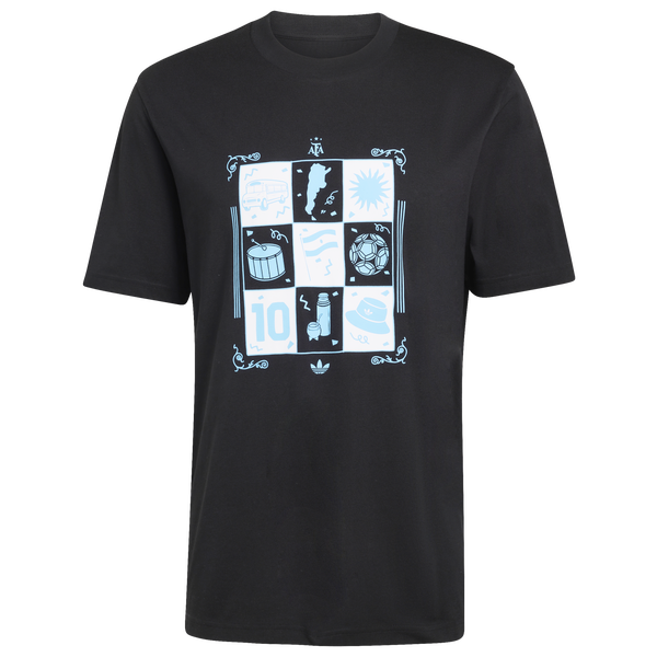 adidas Argentina Away Tee - Men's - Black - Image 6