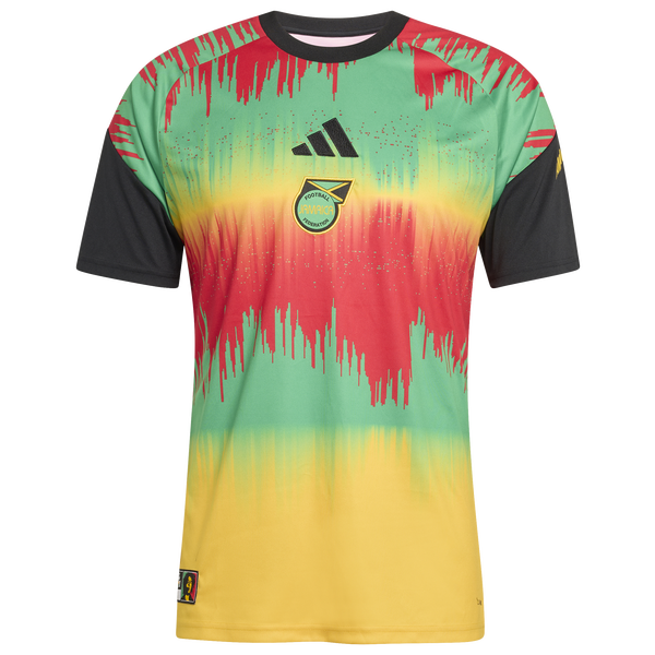 adidas Jamaica Pre Match Jersey - Men's - Gold - Image 5