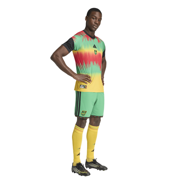 adidas Jamaica Pre Match Jersey - Men's - Gold - Image 7