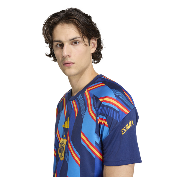 adidas Spain 26 Home Pre Match Jersey - Men's - Blue - Image 6