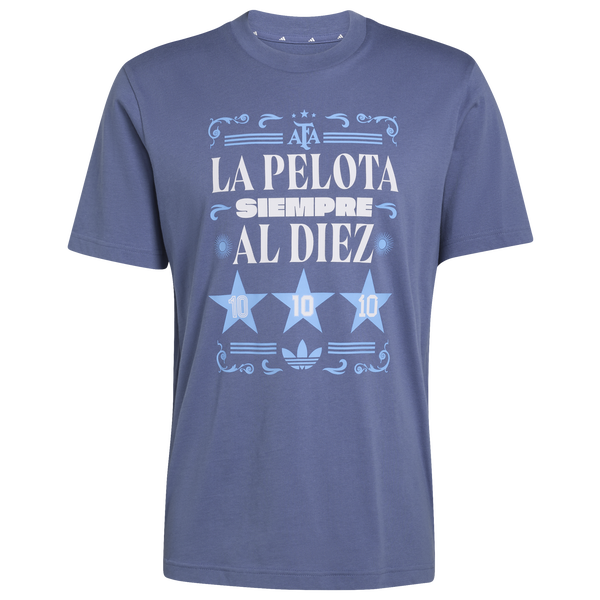 adidas Argentina Amply Tee - Men's - Crew Blue - Image 6