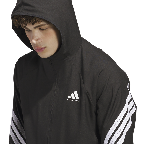 adidas Crazy Lite Basketball Jacket - Men's - Black - Image 3