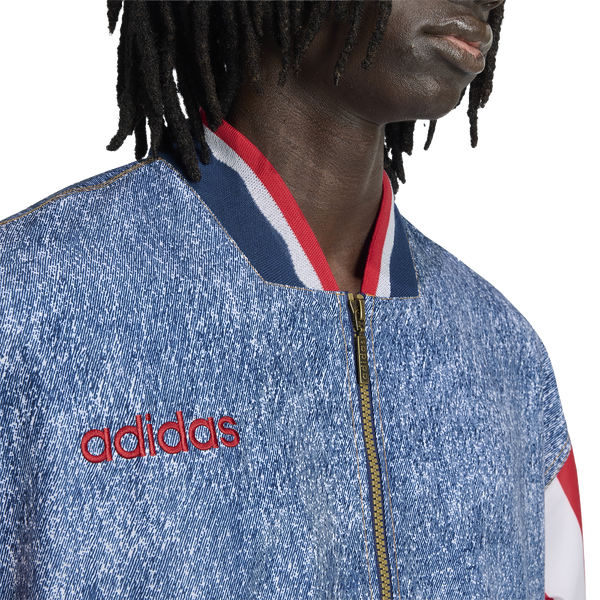 adidas US Denim Graphic Jacket - Men's - White - Image 3