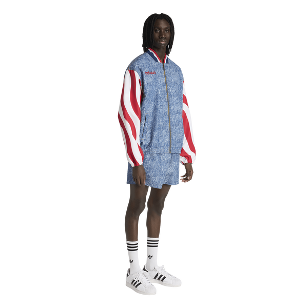 adidas US Denim Graphic Jacket - Men's - White - Image 5