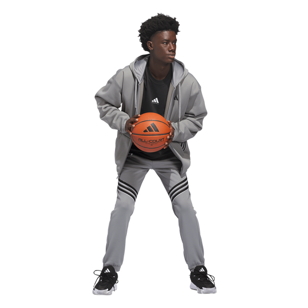 adidas Crazy Warm Full-Zip Hoodie - Men's - Grey/Black - Image 5
