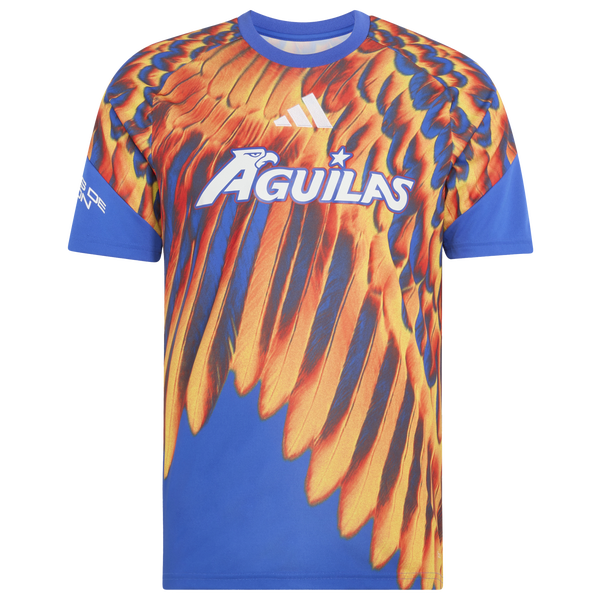 adidas Club America Pre-Match Jersey - Men's - Blue - Image 7