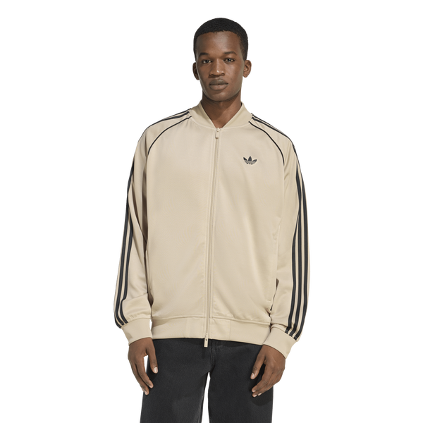 adidas Super Star Loose Track Top - Men's - Black/Tan