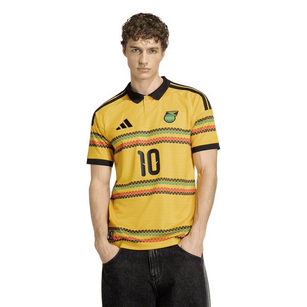 adidas Jamaica Home Jersey - Men's - Gold - Image 2