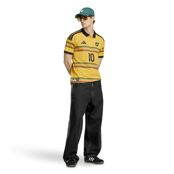 adidas Jamaica Home Jersey - Men's - Gold - Image 4