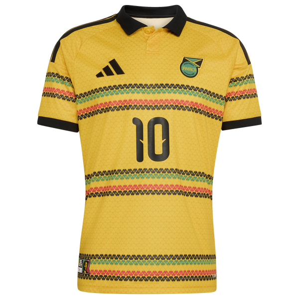 adidas Jamaica Home Jersey - Men's - Gold - Image 7