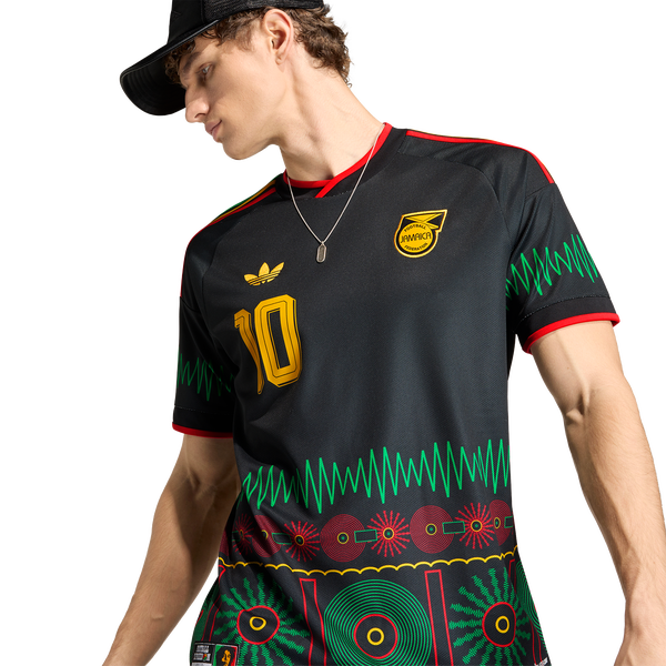 adidas Jamaica World Cup Away M10 Jersey - Men's - Black - Image 3