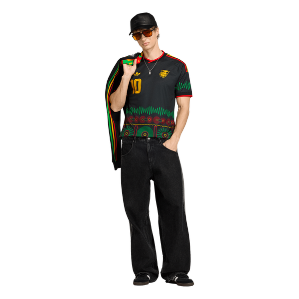 adidas Jamaica World Cup Away M10 Jersey - Men's - Black - Image 6