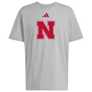 adidas University Of Nebraska Graphic T-Shirt - Men's - Gray