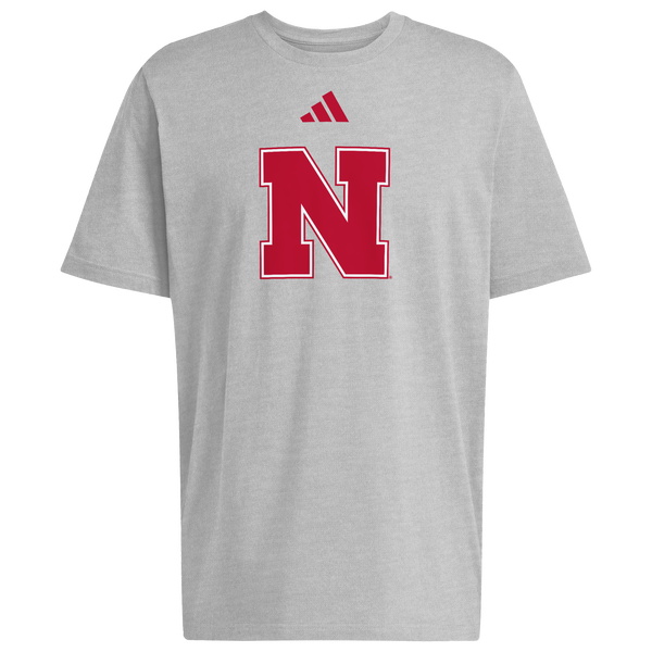 adidas University Of Nebraska Graphic T-Shirt - Men's - Gray