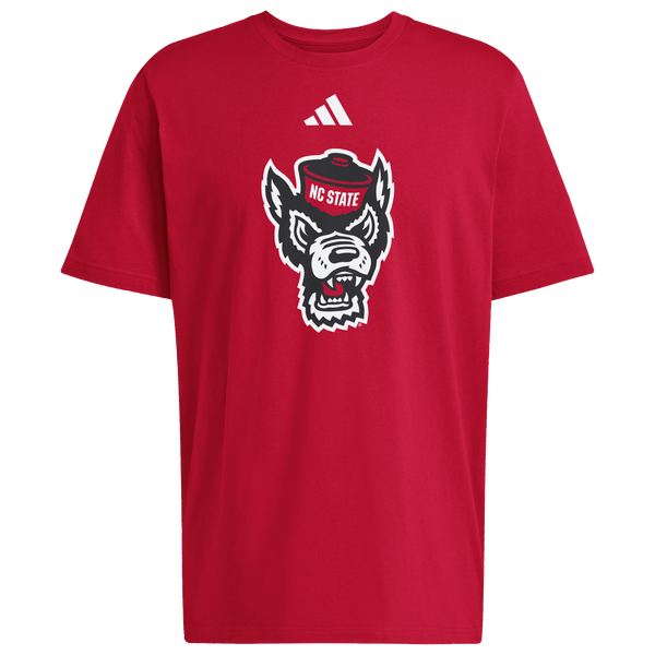 adidas College Logo Short Sleeve T-Shirt - Men's - Red