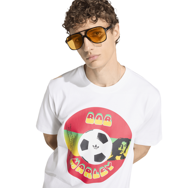 adidas Jamaica Bob OG 2 T-Shirt - Men's - White - Image 3