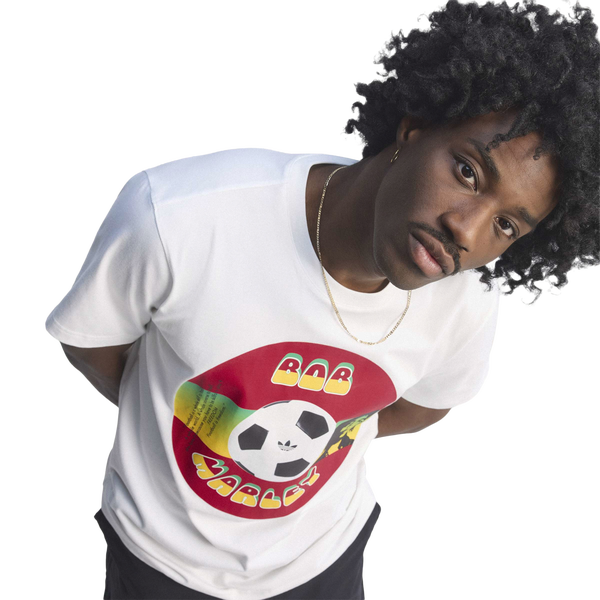 adidas Jamaica Bob OG 2 T-Shirt - Men's - White - Image 4