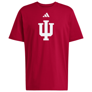 adidas NCAA Logo Short Sleeve T-Shirt - Men's - Red