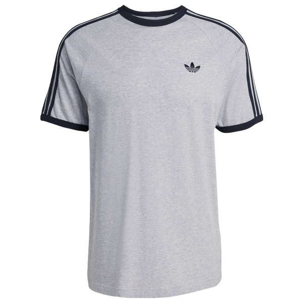 adidas 3-Stripes T-Shirt - Men's - Medium Grey Heather - Image 6
