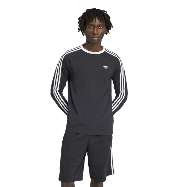 adidas Originals 3 Stripes Long Sleeve T-Shirt - Women's - Black