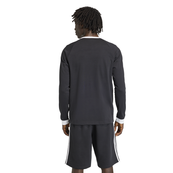 adidas Originals 3 Stripes Long Sleeve T-Shirt - Women's - Black - Image 2
