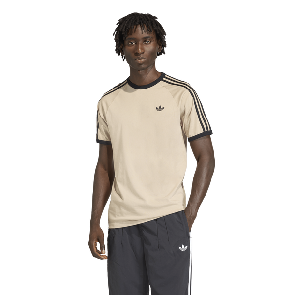 adidas 3-Stripes T-Shirt - Men's - Khaki/Black