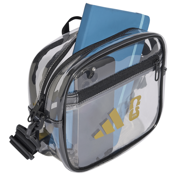 adidas World Cup Official Emblem Bag - Adult - Clear/Gold/Black - Image 3